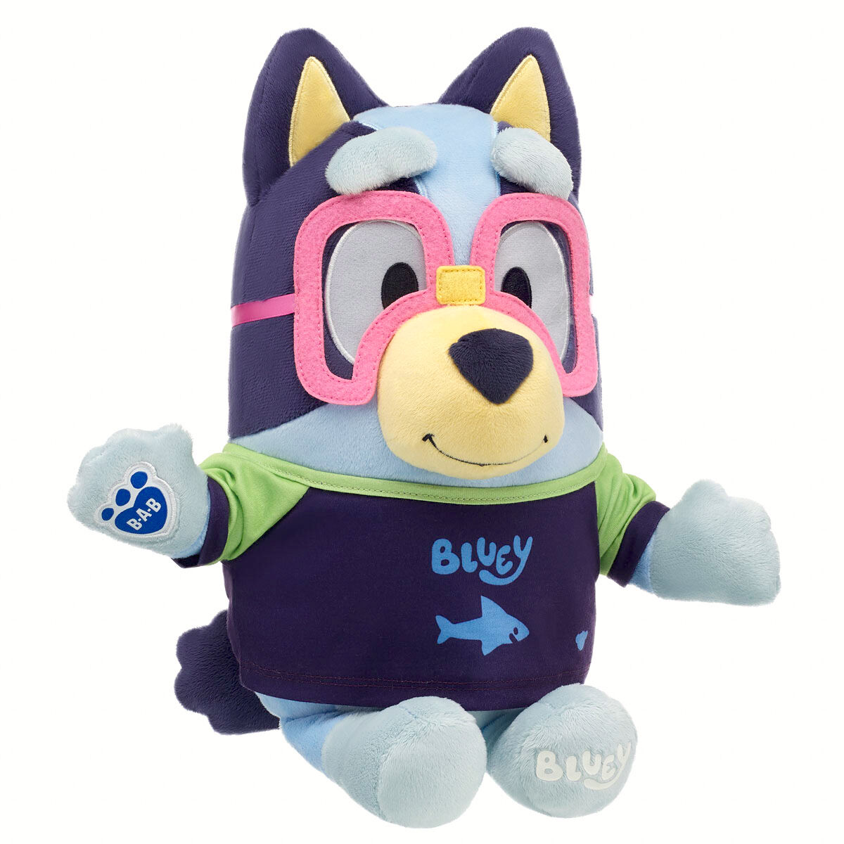 Bluey Plush With Swim Shirt And Goggle Set