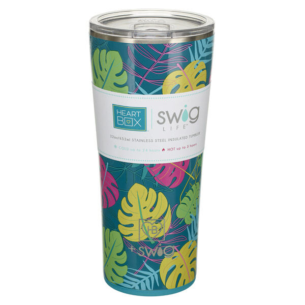 22 Oz. Swig Life Palm Leaf Insulated Tumbler