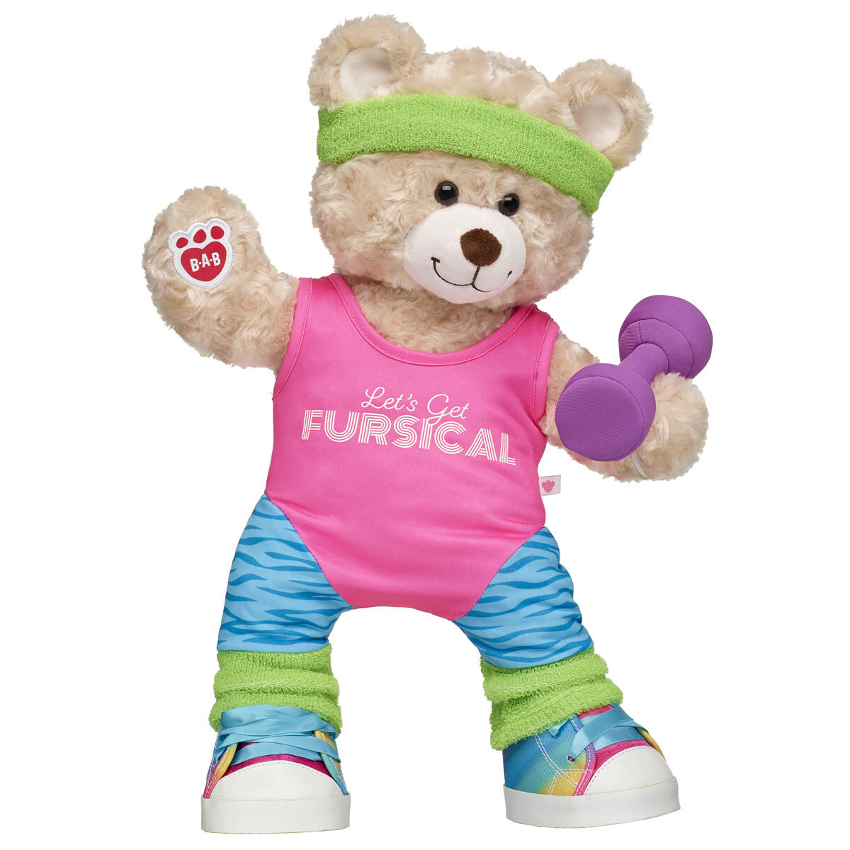 Happy Hugs Teddy Bear '80S Exercise Gift Set