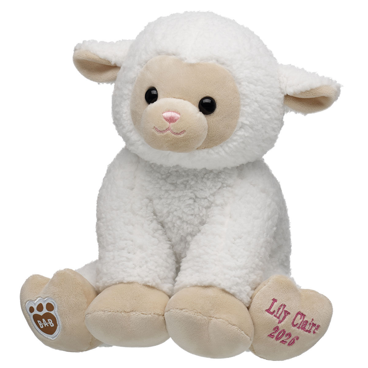 Personalized Embroidered Lamb Stuffed Animal