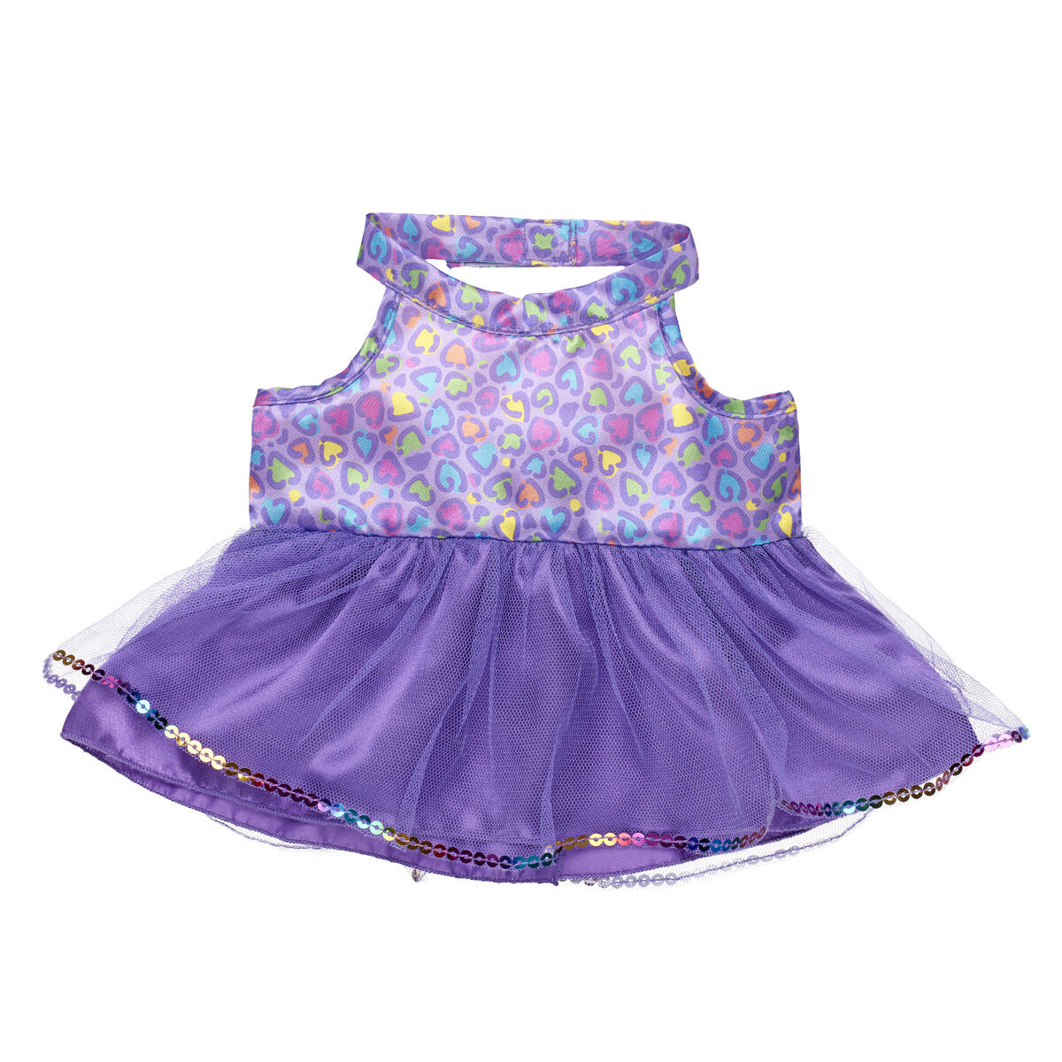 Rainbow Leopard Print Dress