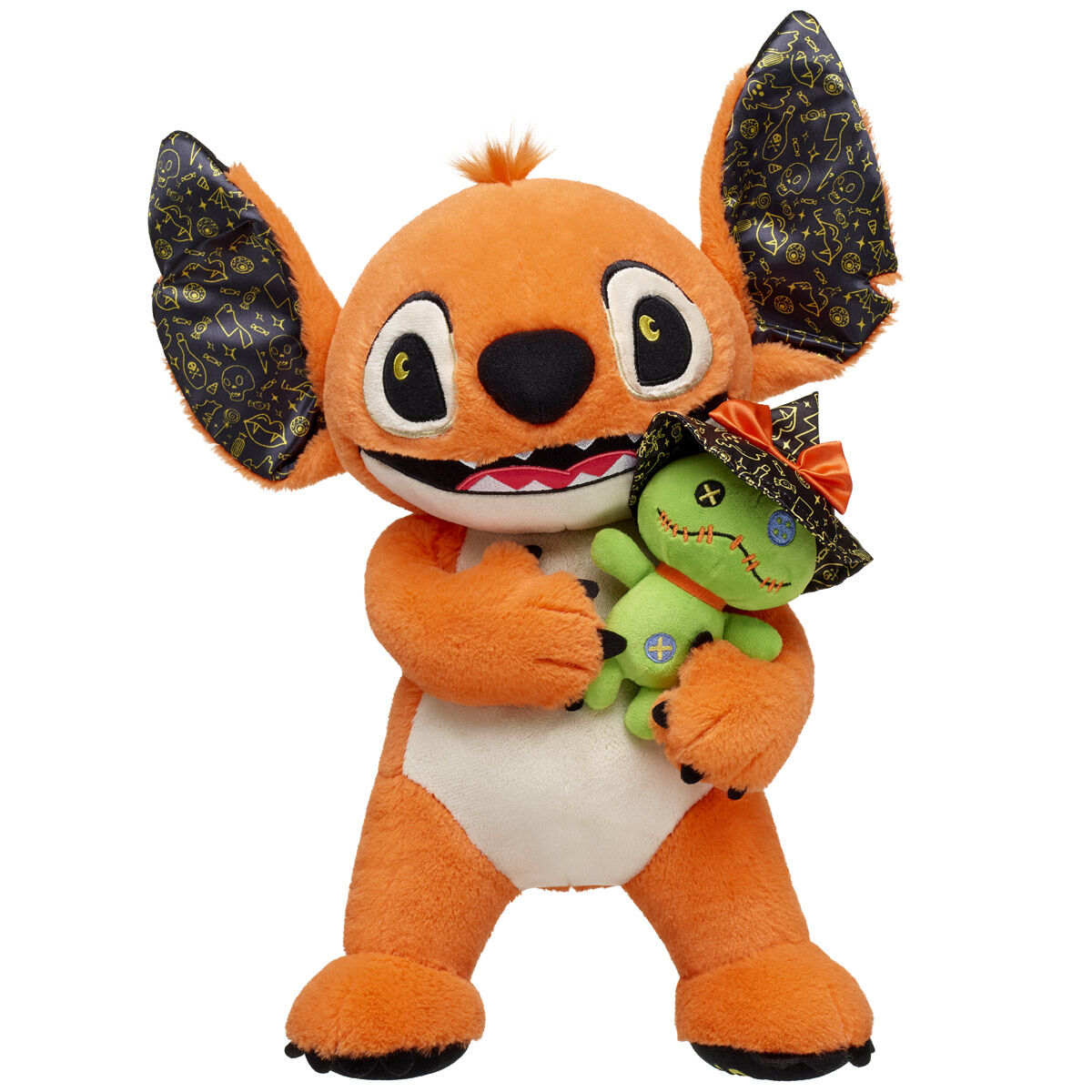 Disney Halloween Hugs Stitch Plush With Scrump