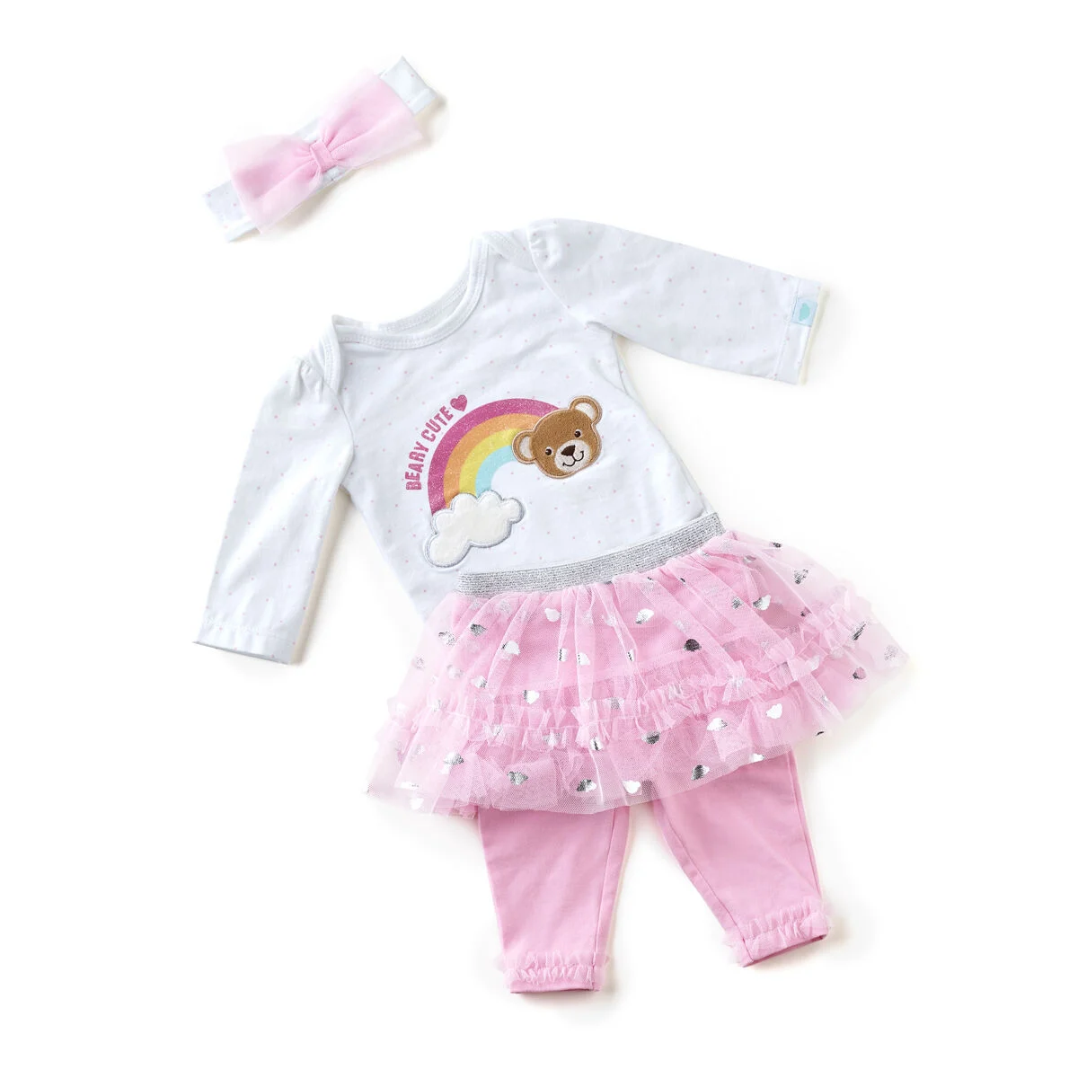 Pink Baby Tutu Outfit - Size 9 Months