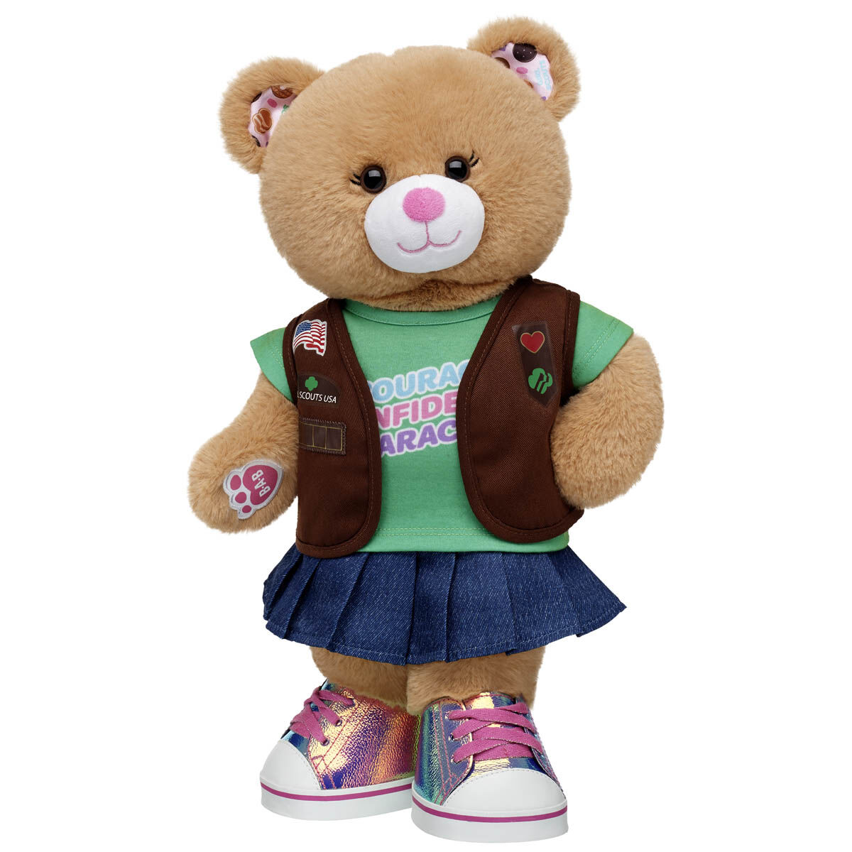 Girl Scout Cookie Teddy Bear Brownie Gift Set