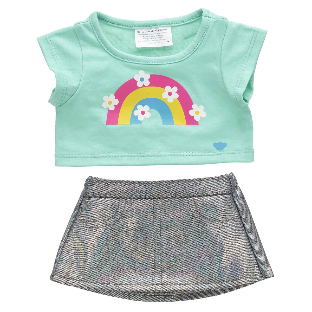 Kabu Rainbow Tee And Skirt Set