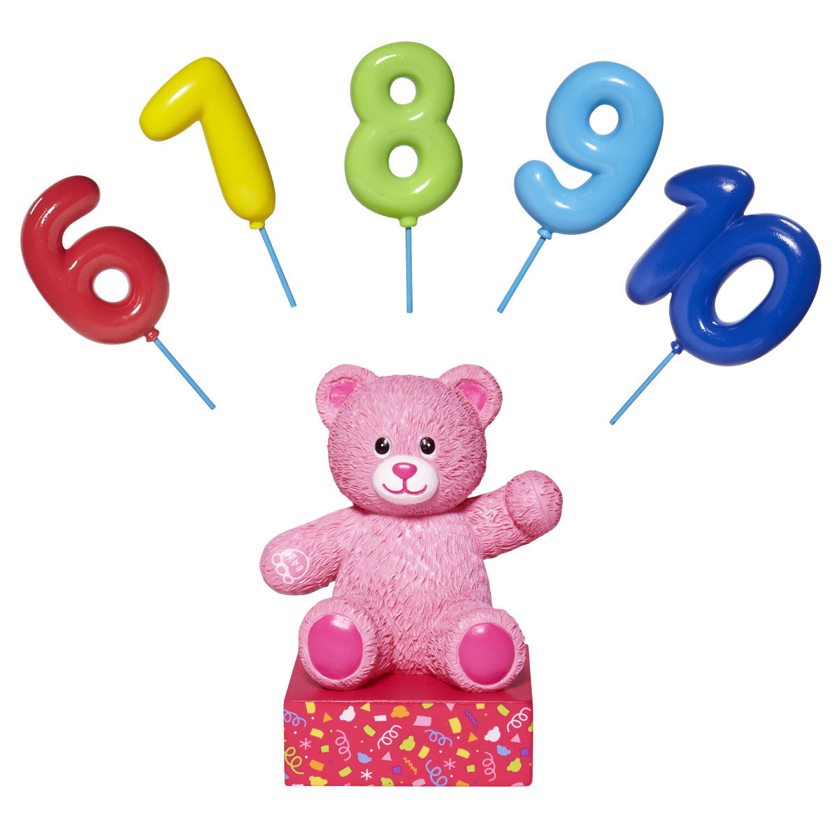 Build-A-Bear Pink Bear Base With Celebearate Balloon Inserts (6-10)