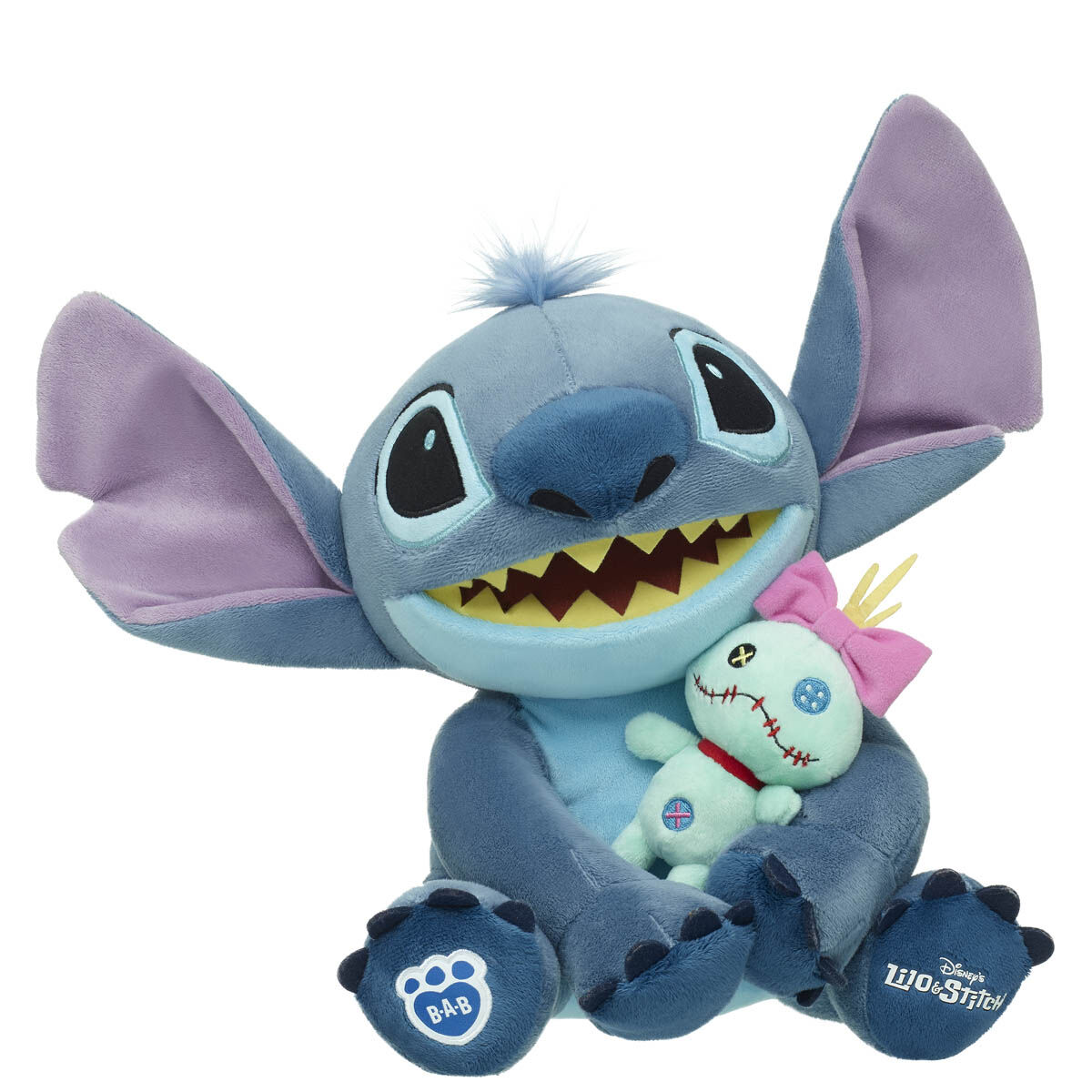 Disney Stitch Plush With Scrump Wristie