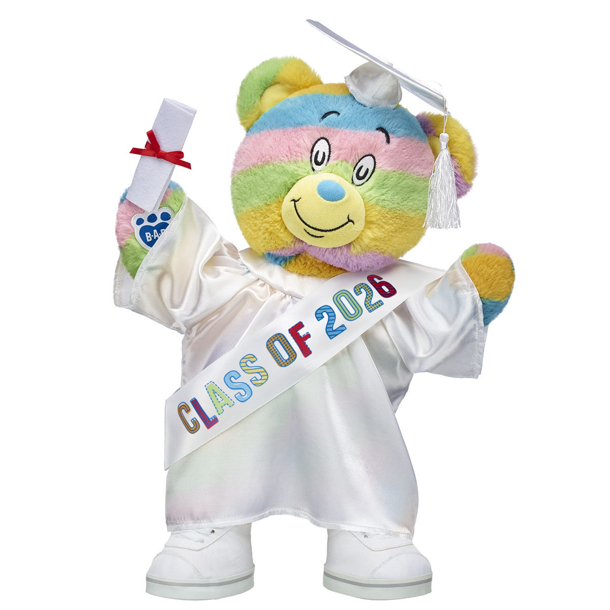 Oh, The Places You'll Go! Teddy Bear White Graduation Gown Gift Set
