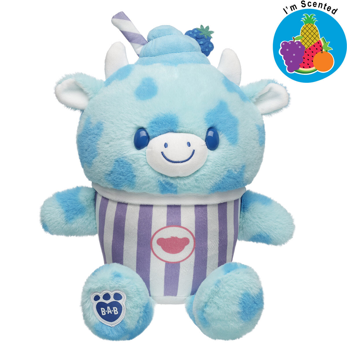 Blue Raspberry Cow Slushie Plushie Scented Gift Set