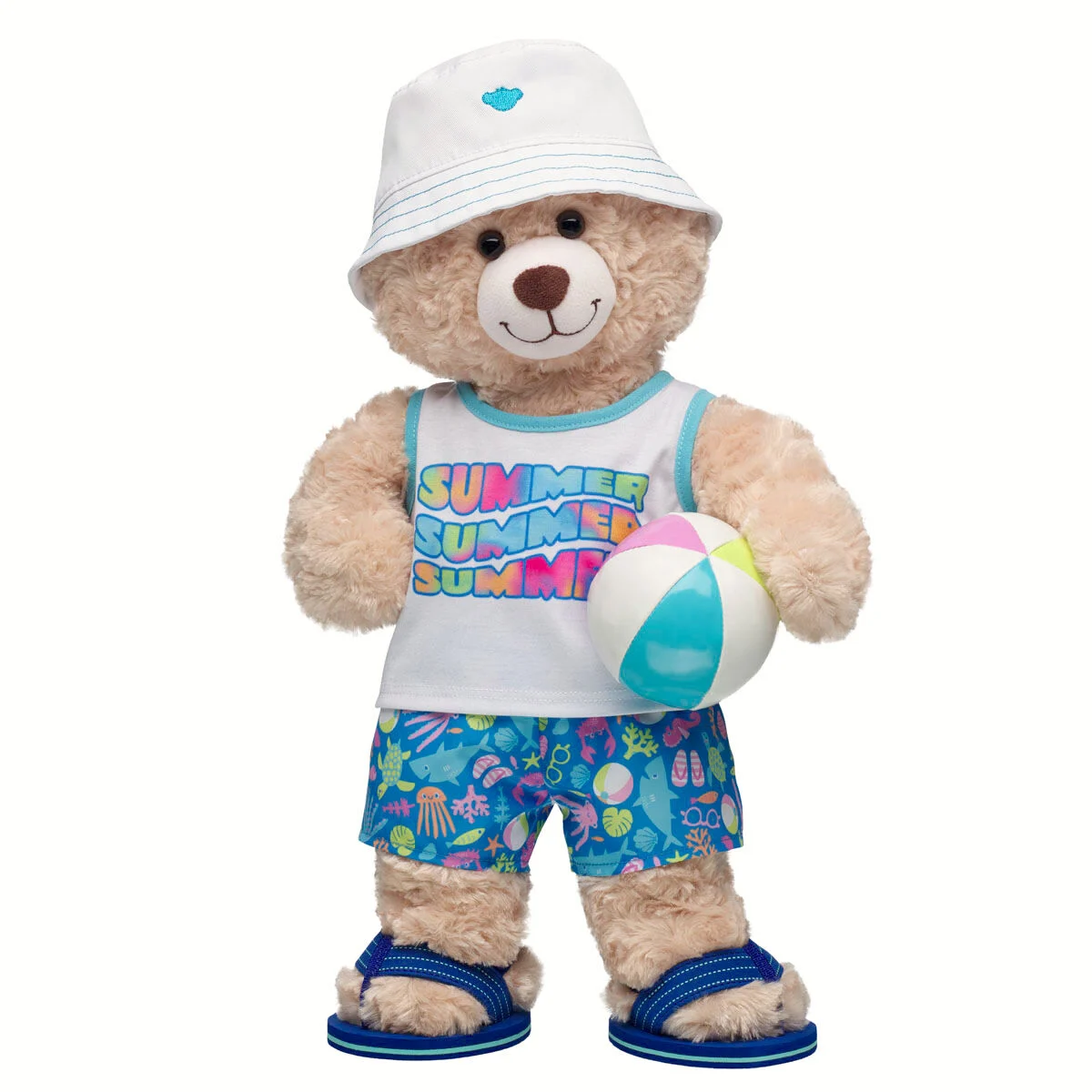 Happy Hugs Teddy Bear Summer Beach Gift Set