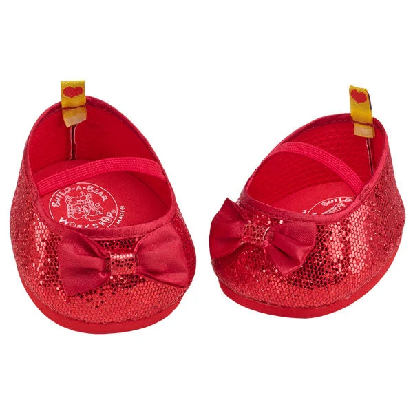 Sparkly Red Flats