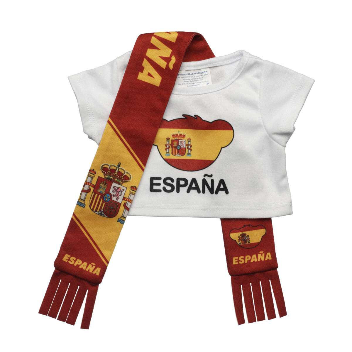 Spain Scarf And T-Shirt Set