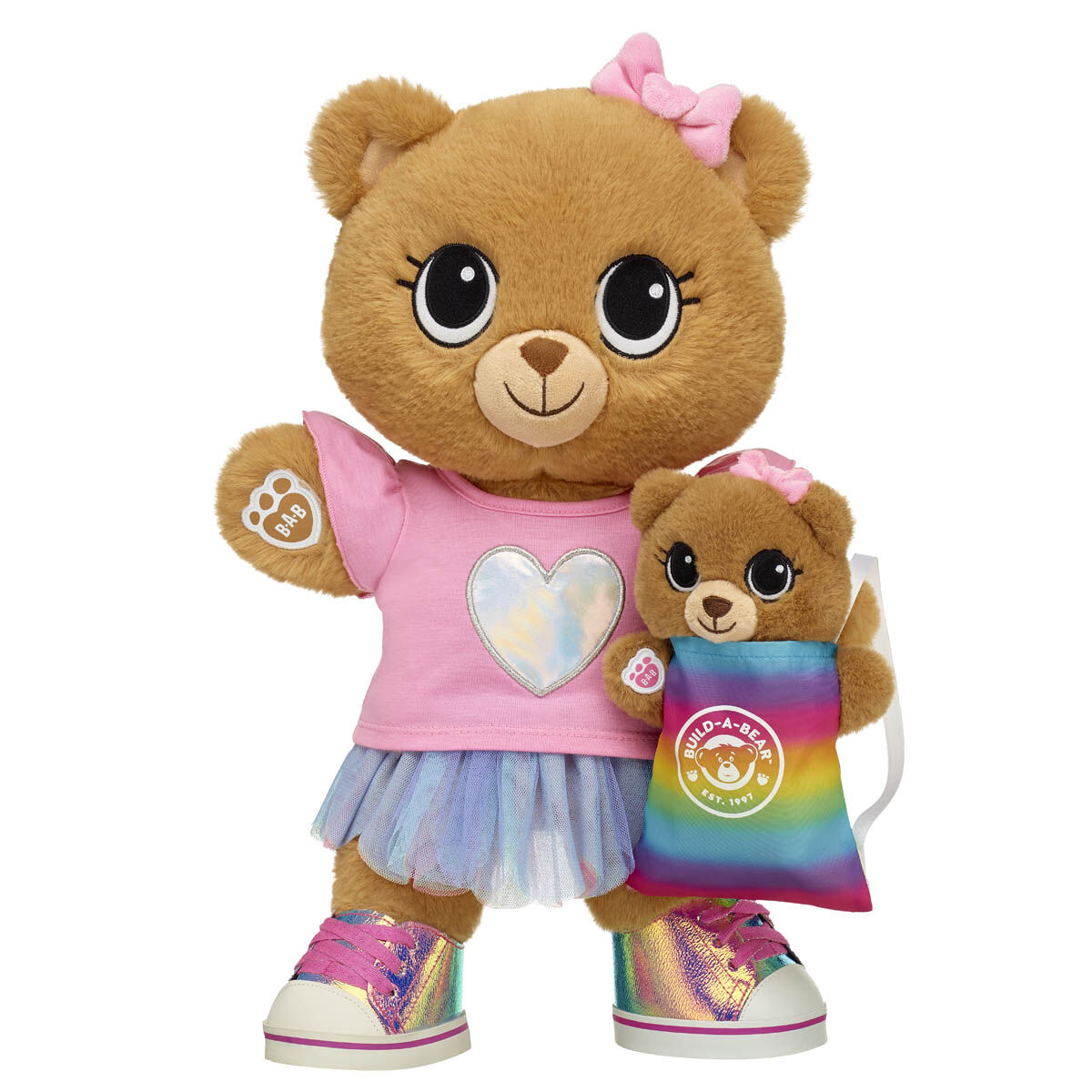 Kabu Bearnice Plush Teddy Bear Mini Beans Gift Set With Bear Carrier