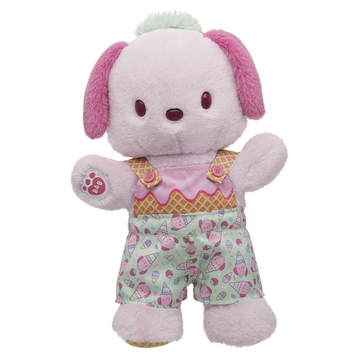 Sanrio Hello Kitty And Friends Strawberry Ice Cream Pochacco Plush With Overalls