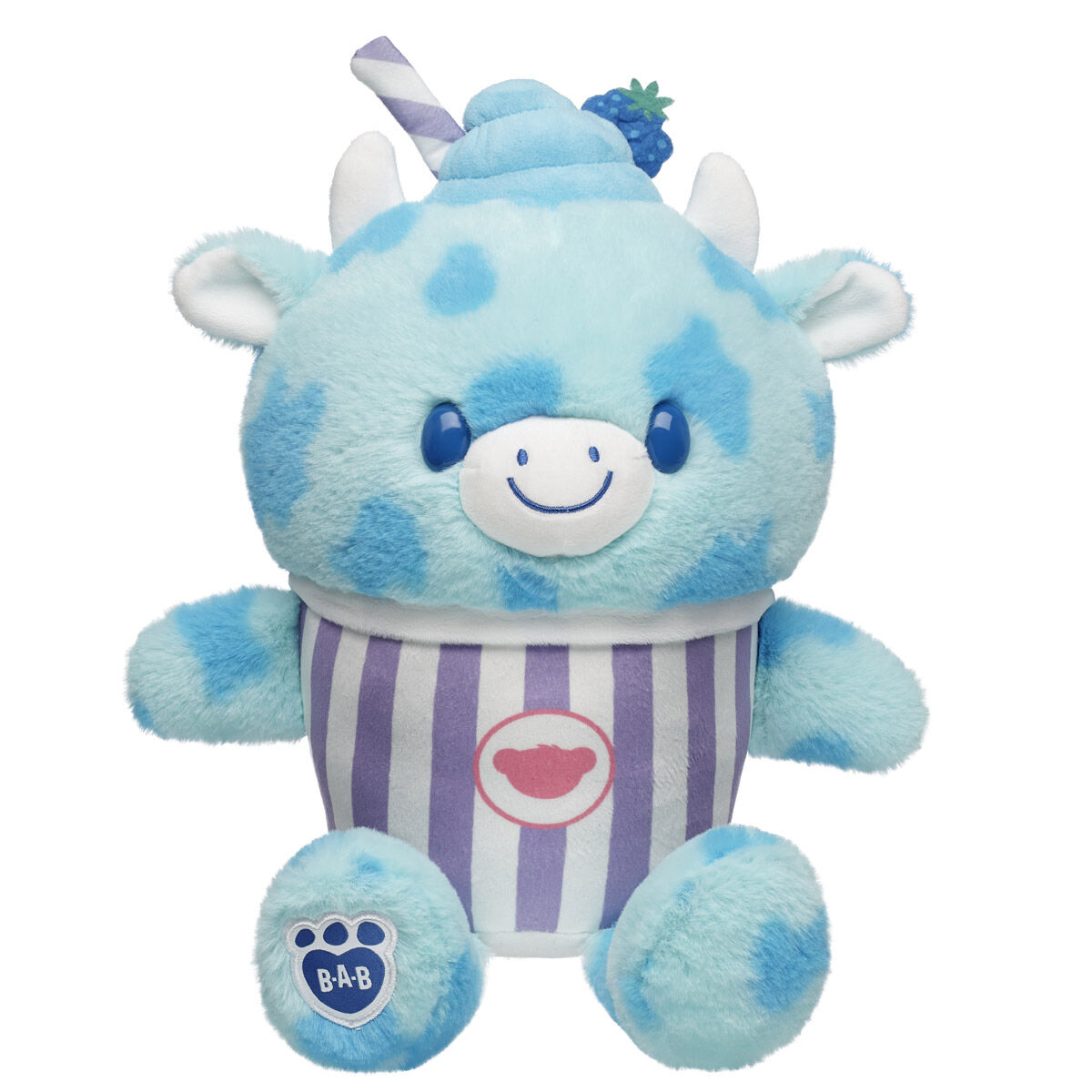 Blue Raspberry Cow Slushie Plushie