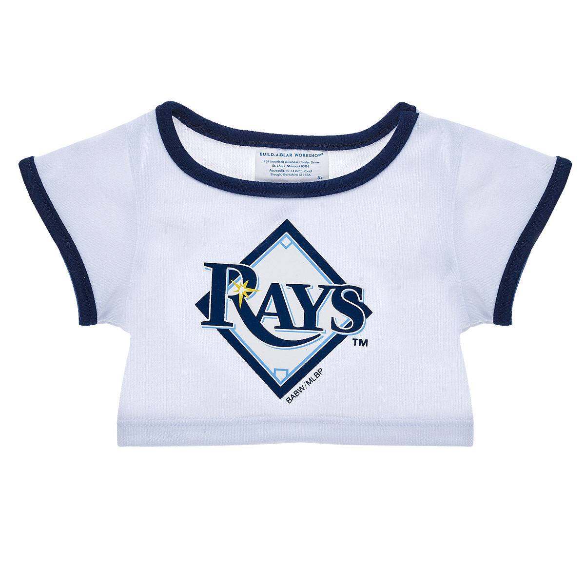 Tampa Bay Rays White & Blue Ringer T-Shirt