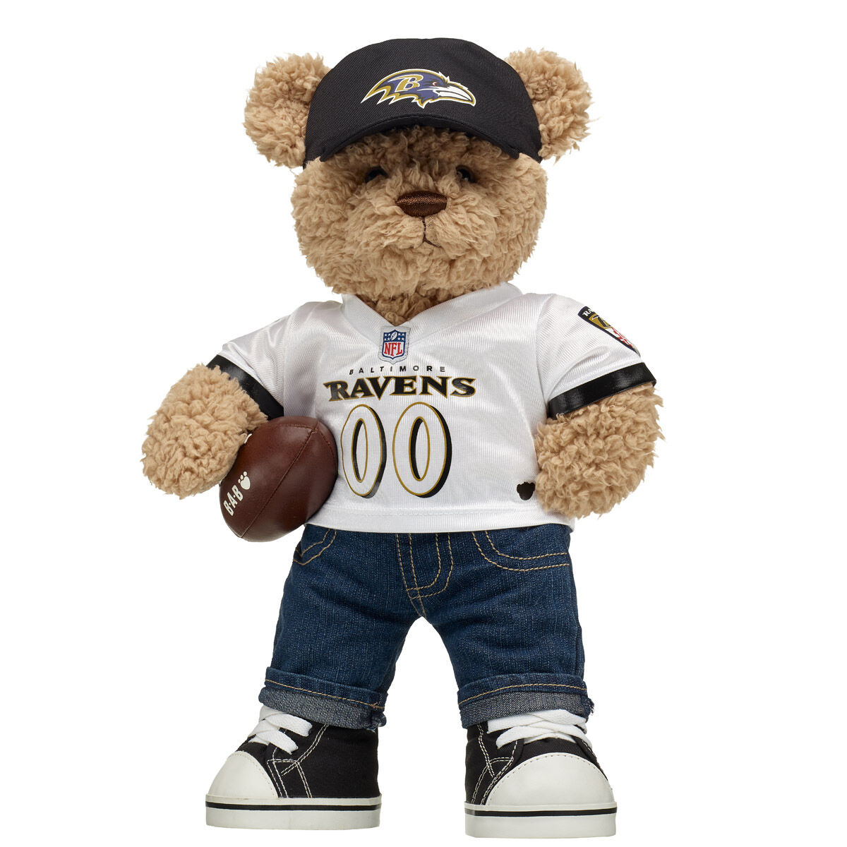 Timeless Teddy Bear Baltimore Ravens Football Gift Set