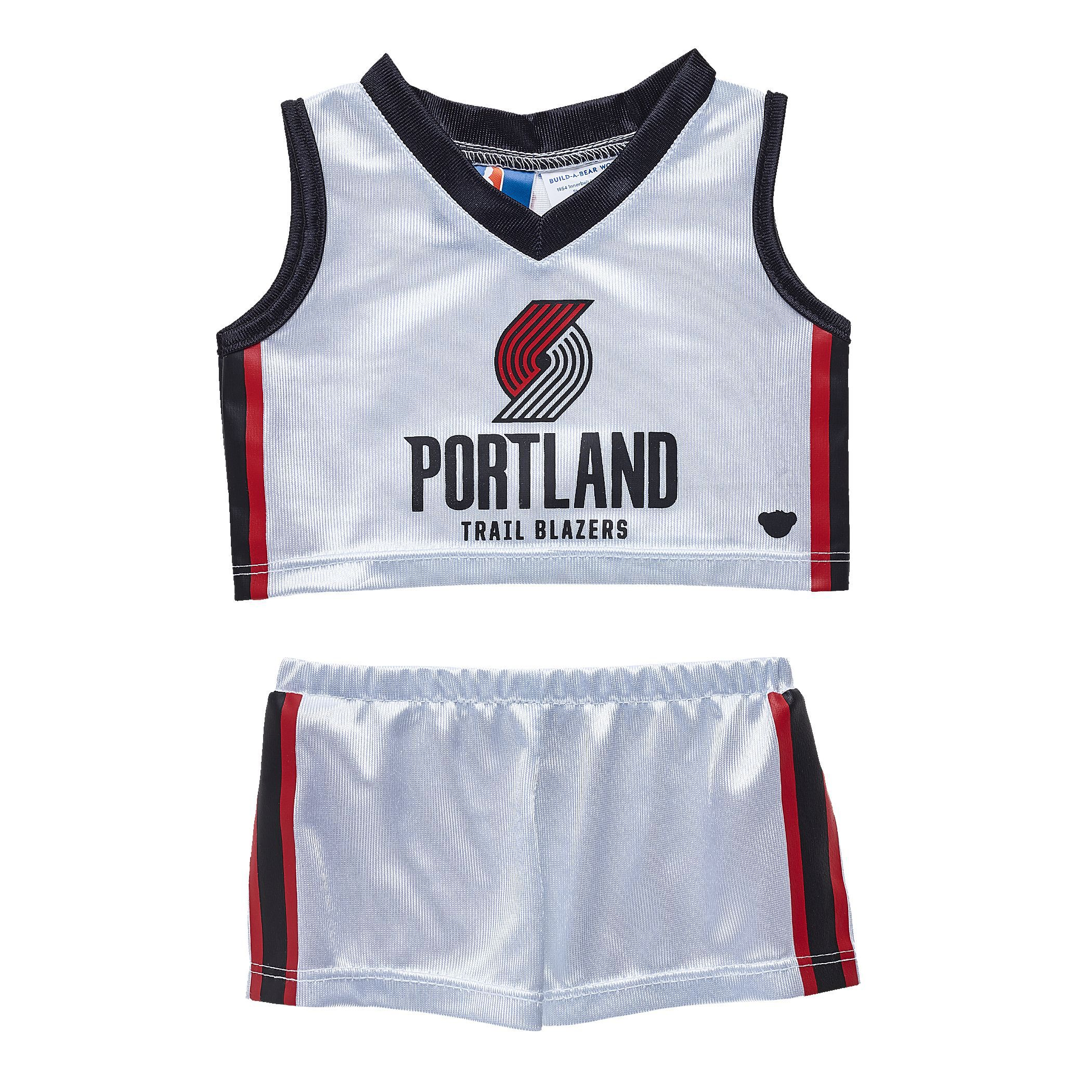 Portland Trail Blazers Stuffed Animal Uniform 2 Pc.