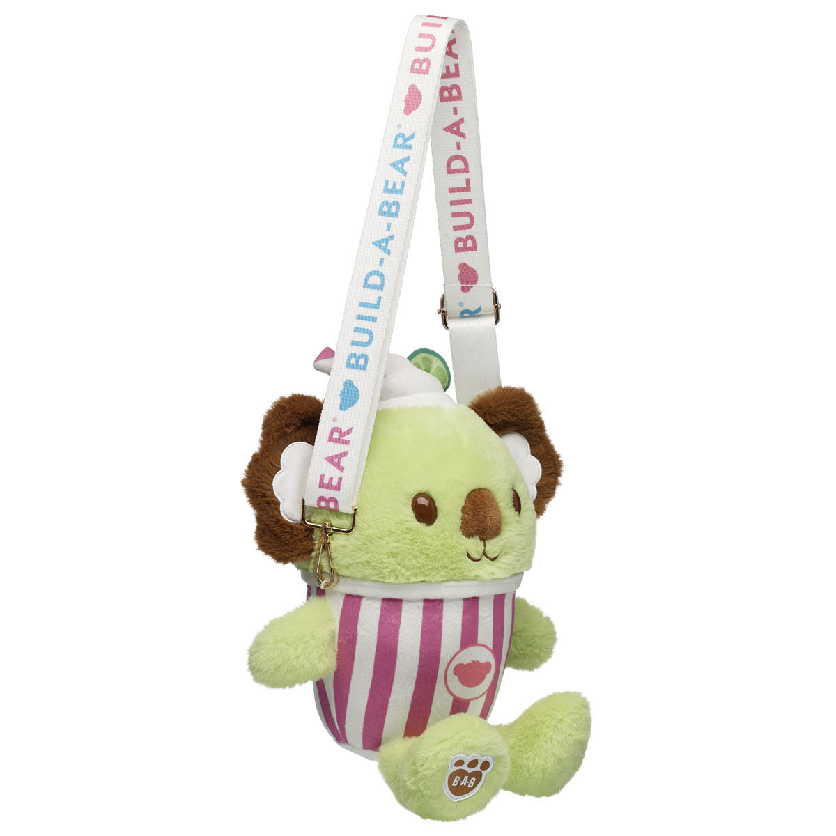 Coconut Lime Koala Slushie Plushie With Carrying Strap