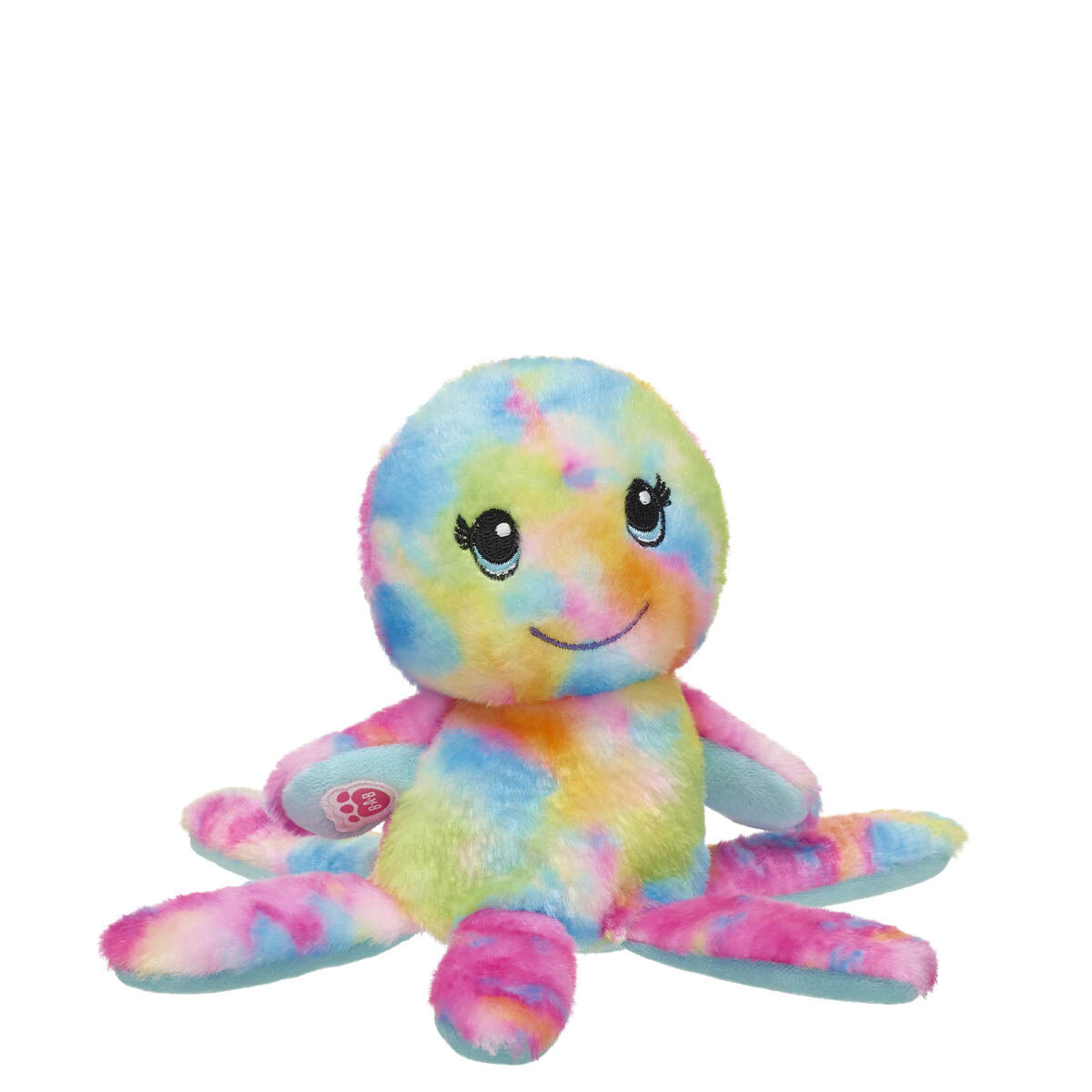 Build-A-Bear Mini Beans Rainbow Octopus Stuffed Animal