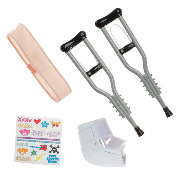 Silver Crutches Set 5 Pc.