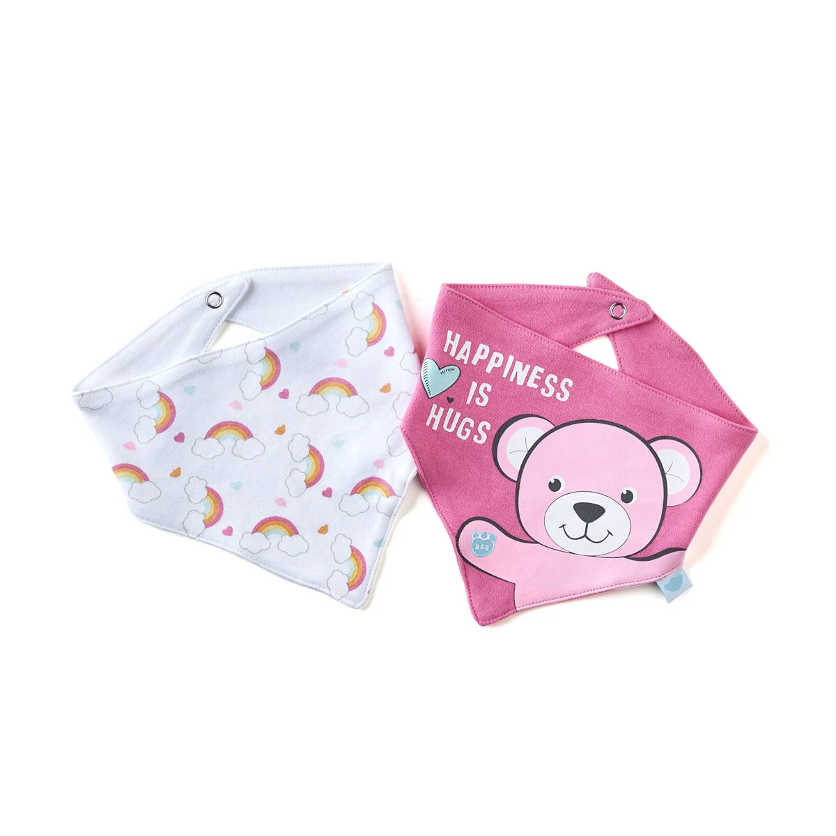 Pink Bandana Bibs 2 Pc.