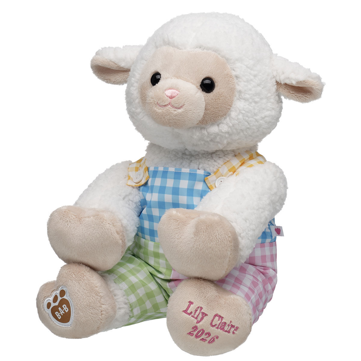 Personalized Embroidered Lamb Stuffed Animal Spring Gift Set