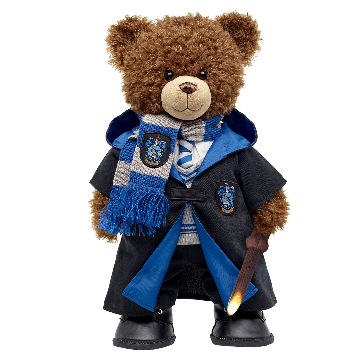 Harry Potter Teddy Bear Ravenclaw Gift Set With House Robe, Scarf, Hogwarts Pants & Wand