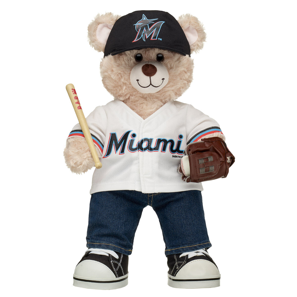 Happy Hugs Teddy Bear Miami Marlins Gift Set