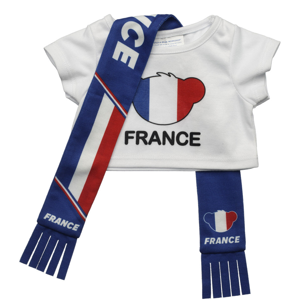 France Scarf And T-Shirt Set