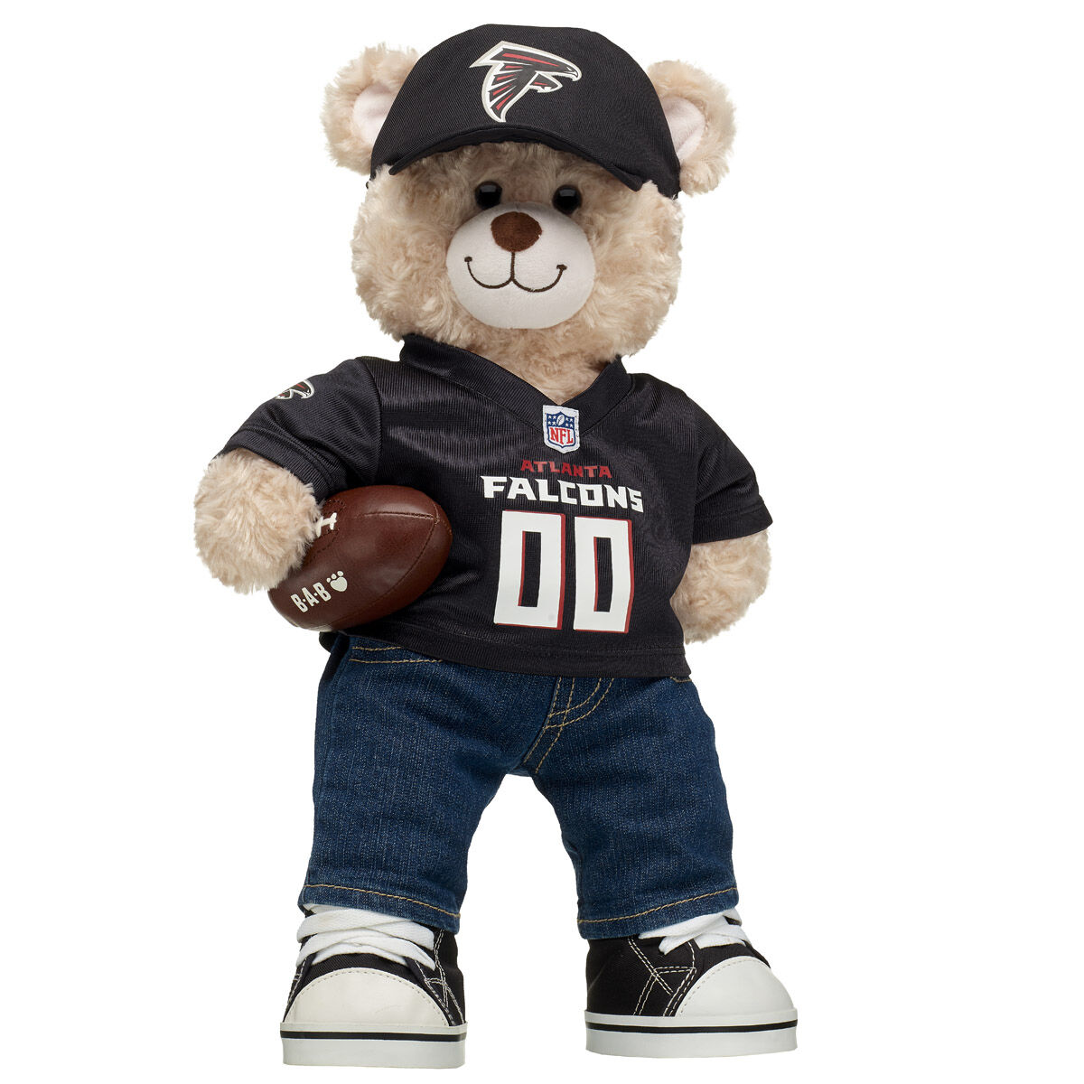 Happy Hugs Teddy Bear Atlanta Falcons Football Gift Set