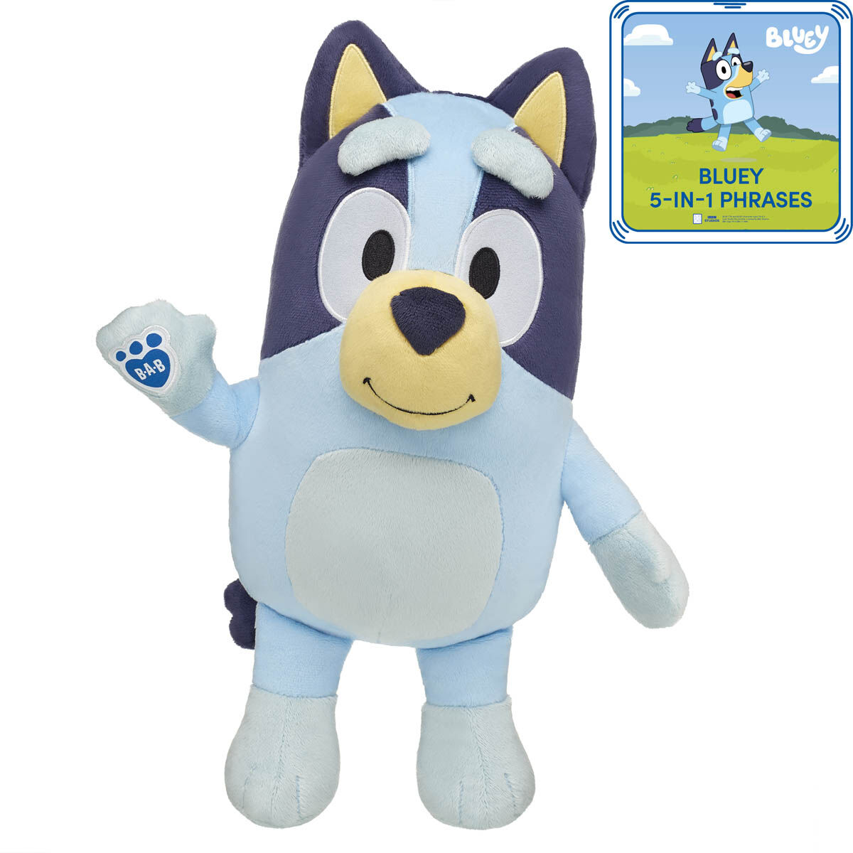 Bluey Plush Puppy With 5-In-1 Phrases
