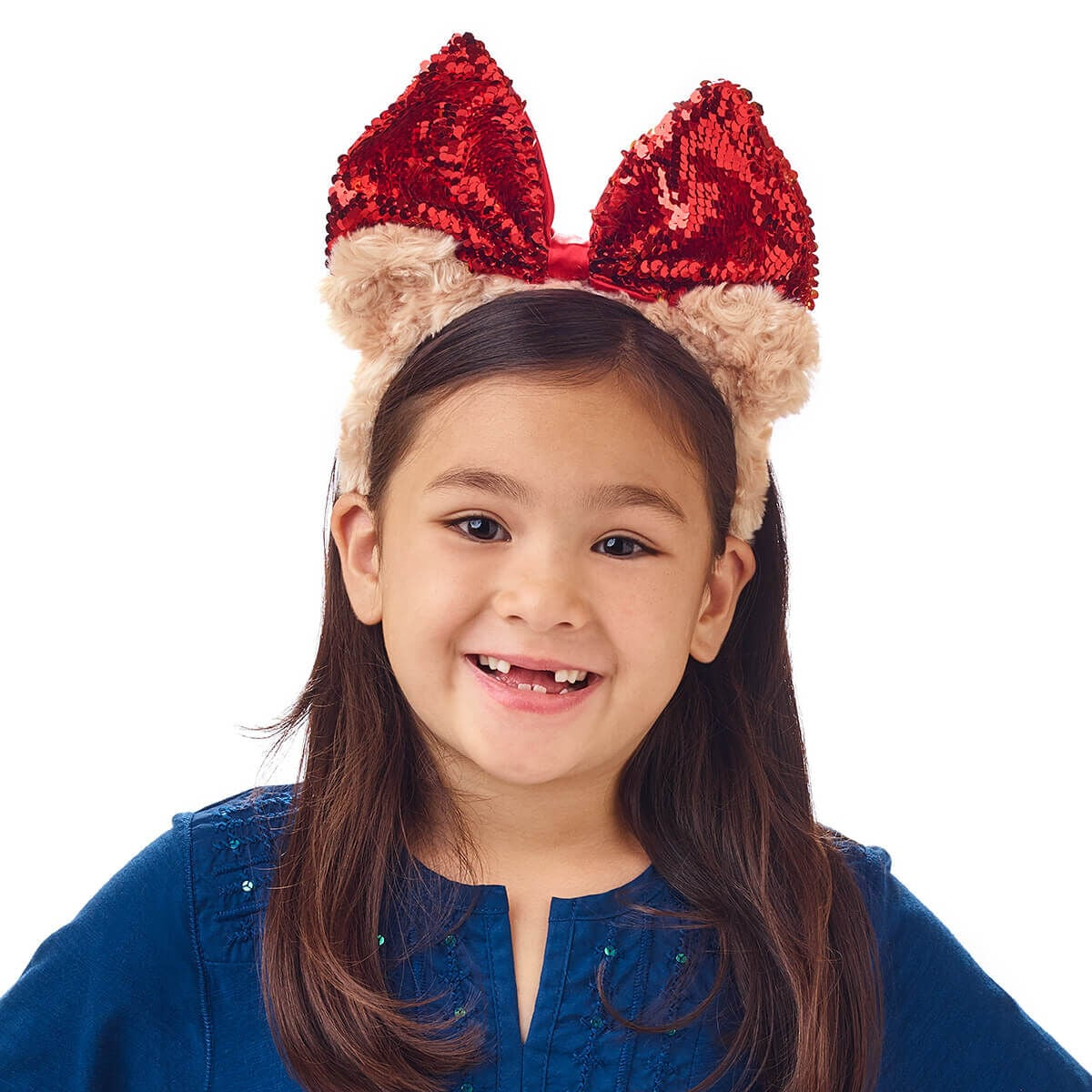 Sequin Bow Bear Headband For Kids