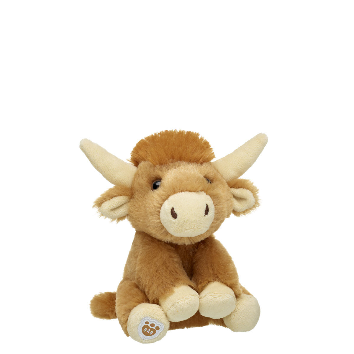 Build-A-Bear Mini Beans Shaggy Highland Cow Stuffed Animal