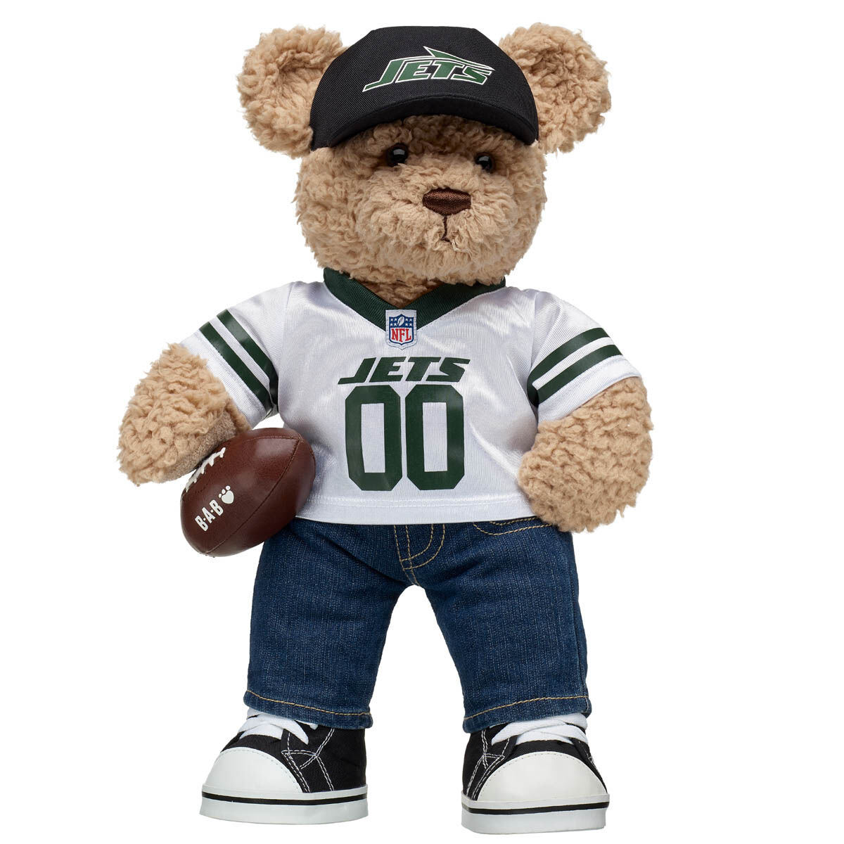 Timeless Teddy Bear New York Jets Gift Set With Football
