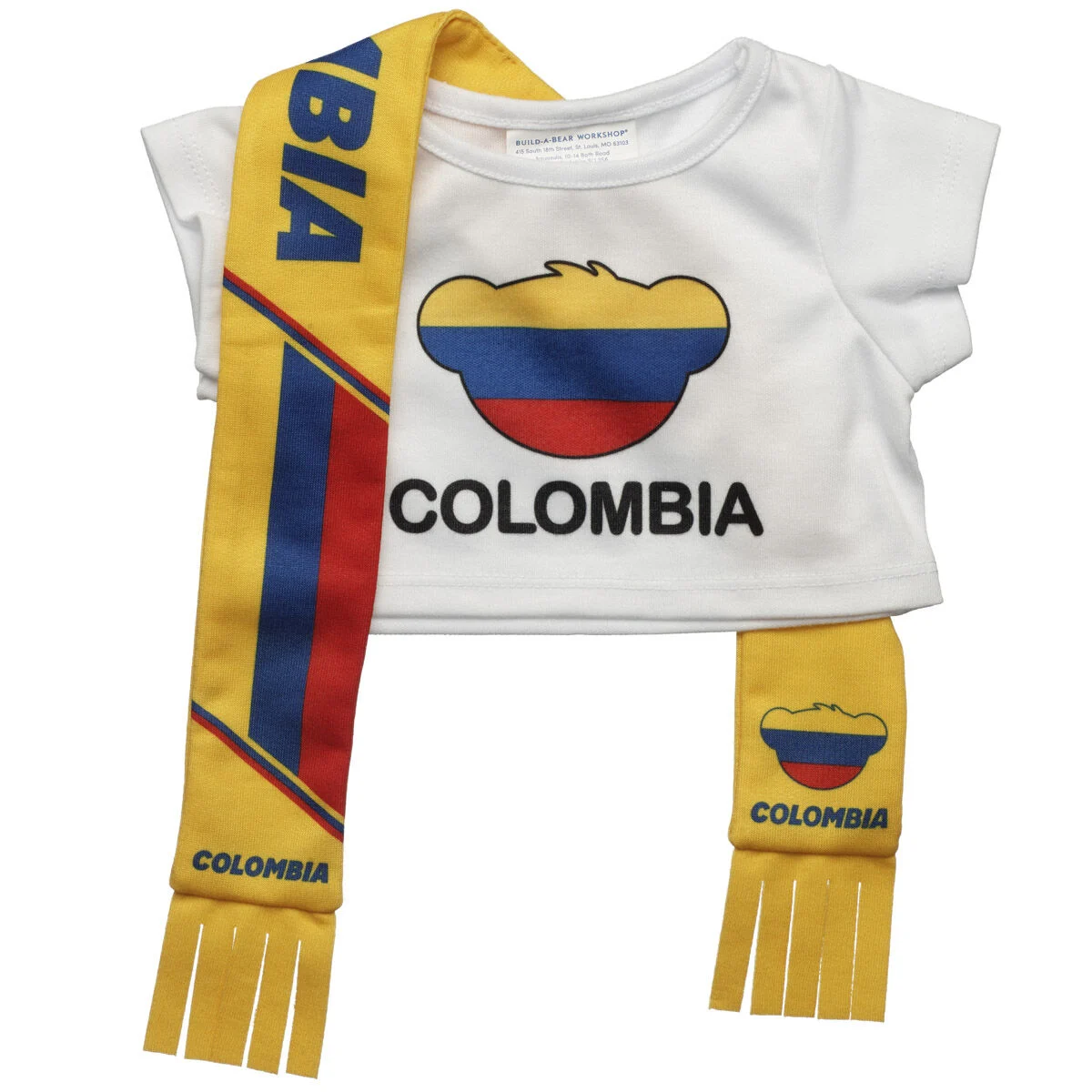 Colombia Scarf And T-Shirt Set