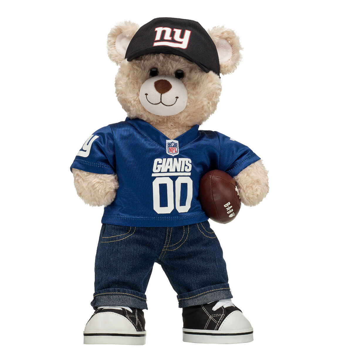 Happy Hugs Teddy Bear New York Giants Football Gift Set