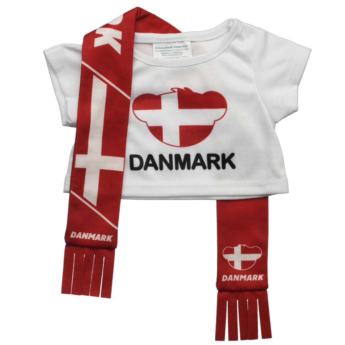 Denmark Scarf And T-Shirt Set
