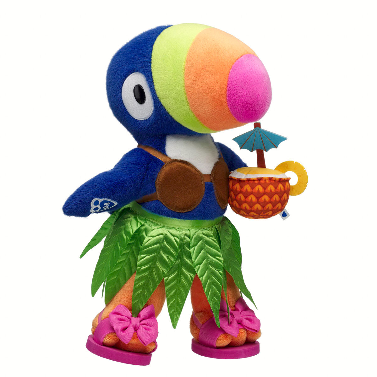 Too Cute Toucan Stuffed Animal Tropical Hula Gift Set