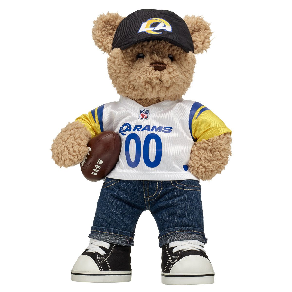 Timeless Teddy Bear Los Angeles Rams Football Gift Set