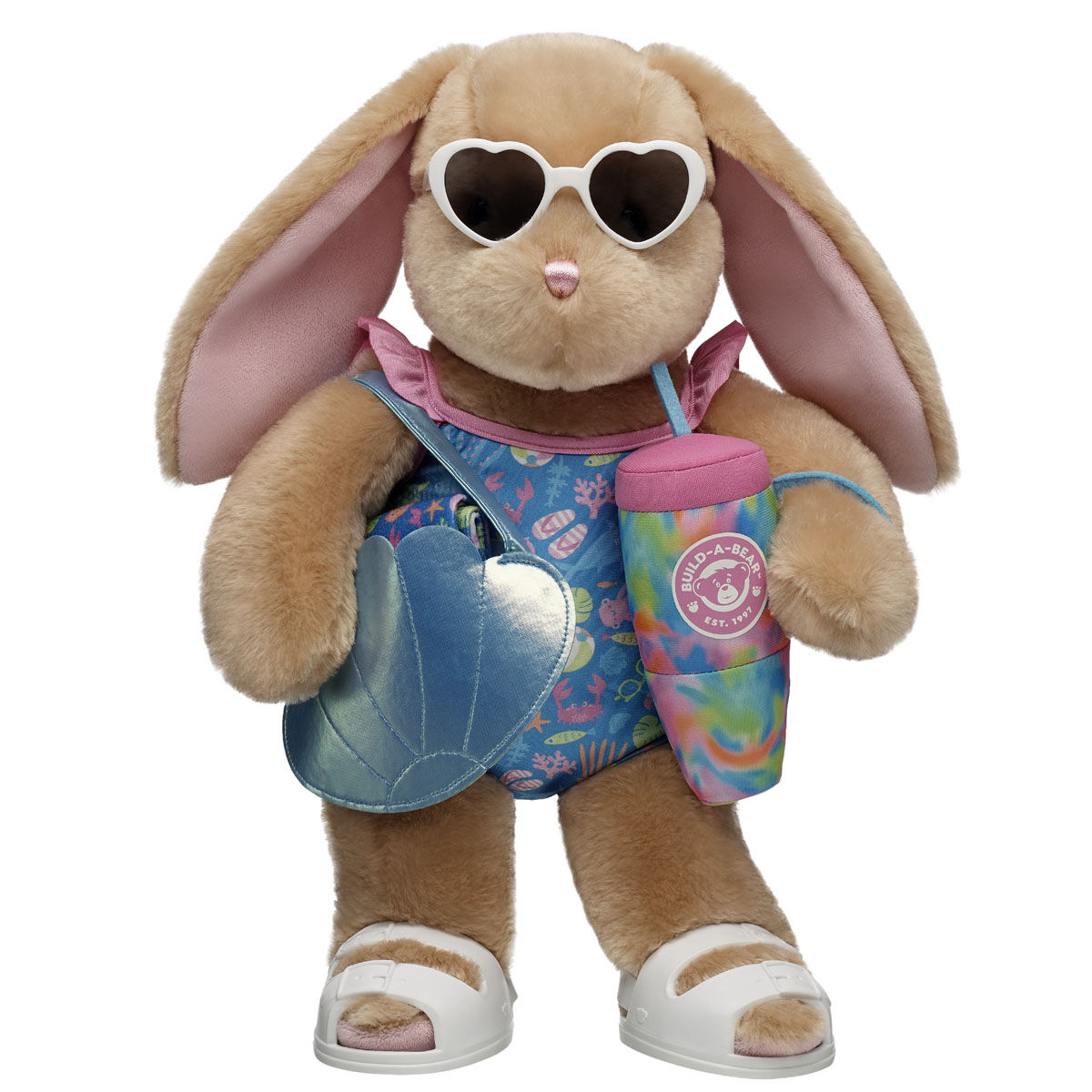 Pawlette Bunny Plush Summer Sunglasses Gift Set