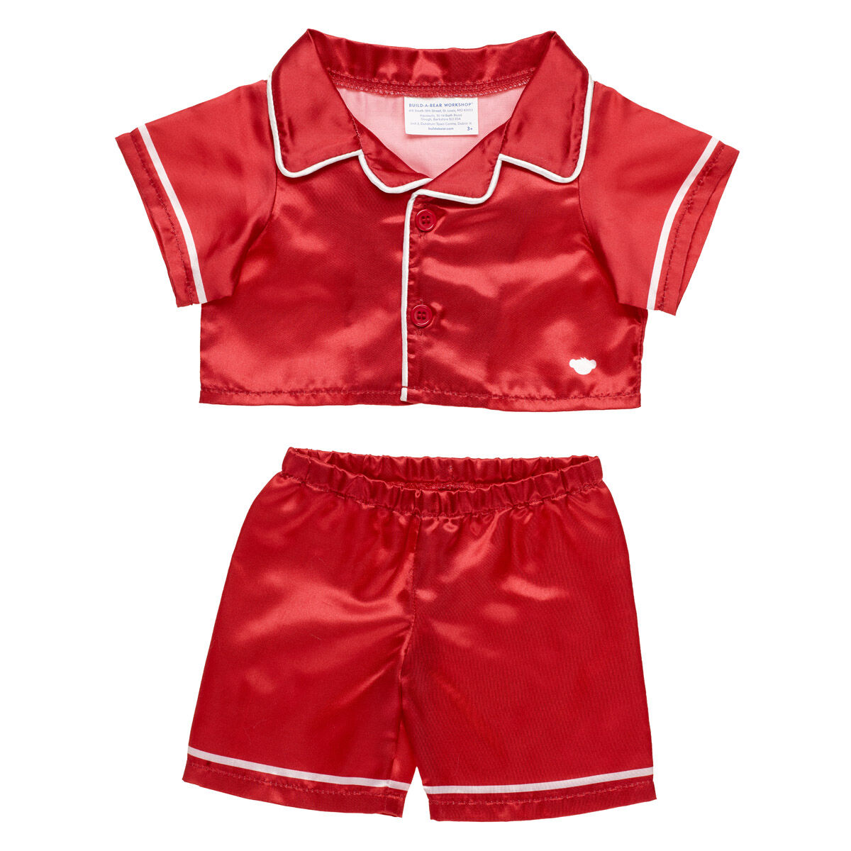 Red Satin Pjs Set