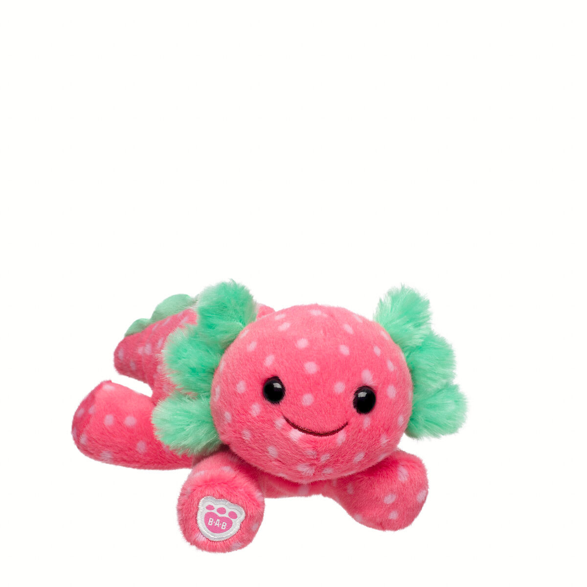 Build-A-Bear Mini Beans Strawberry Axolotl Stuffed Animal