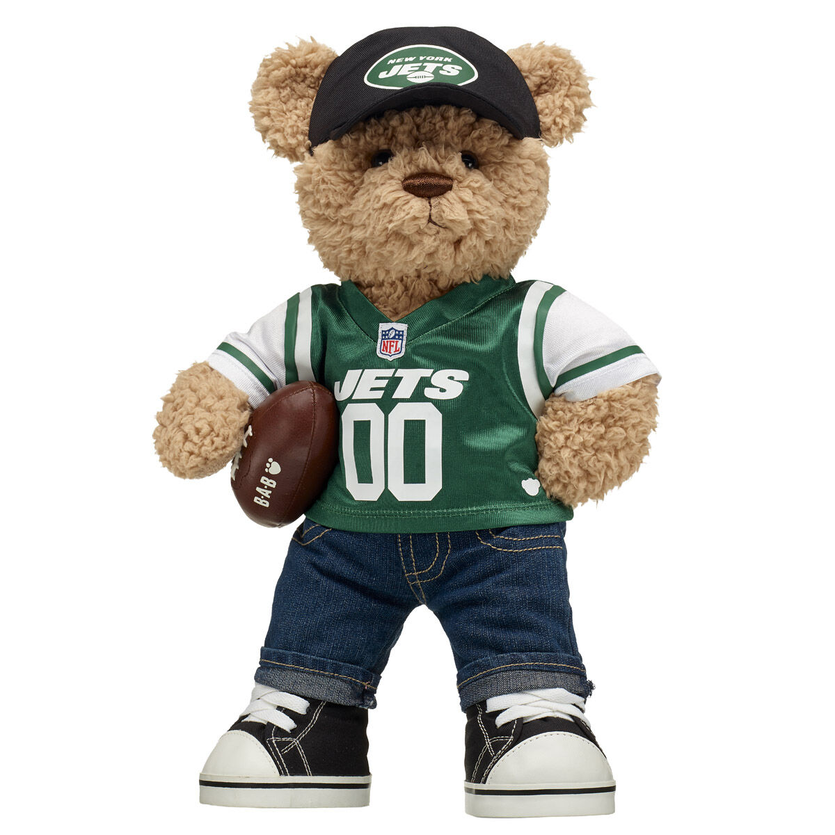 Timeless Teddy Bear New York Jets Football Gift Set