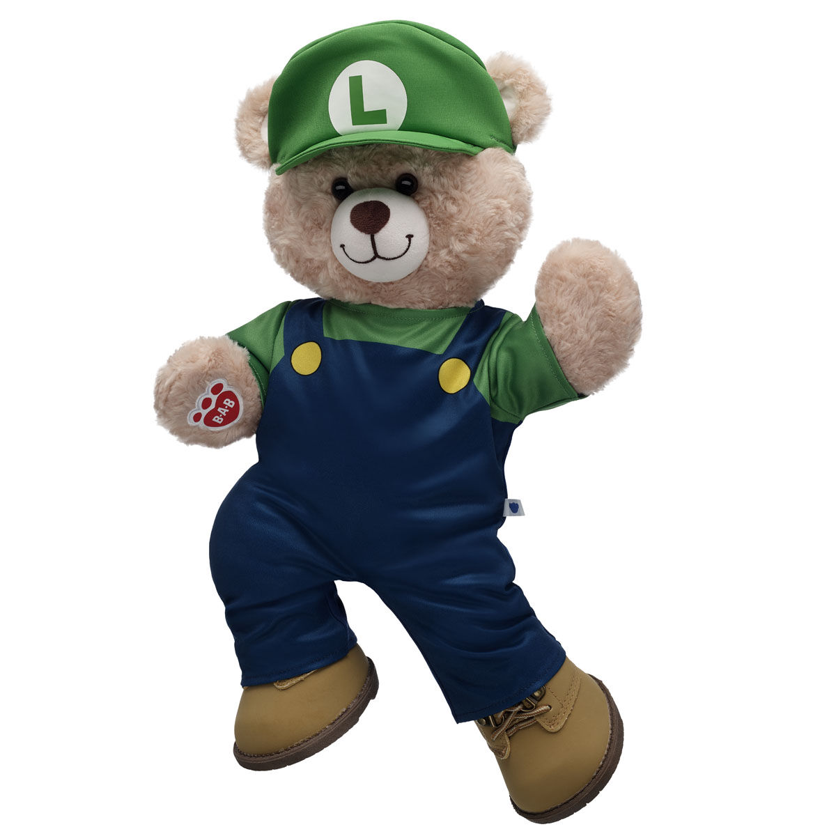 Super Mario Happy Hugs Teddy Bear Luigi Gift Set