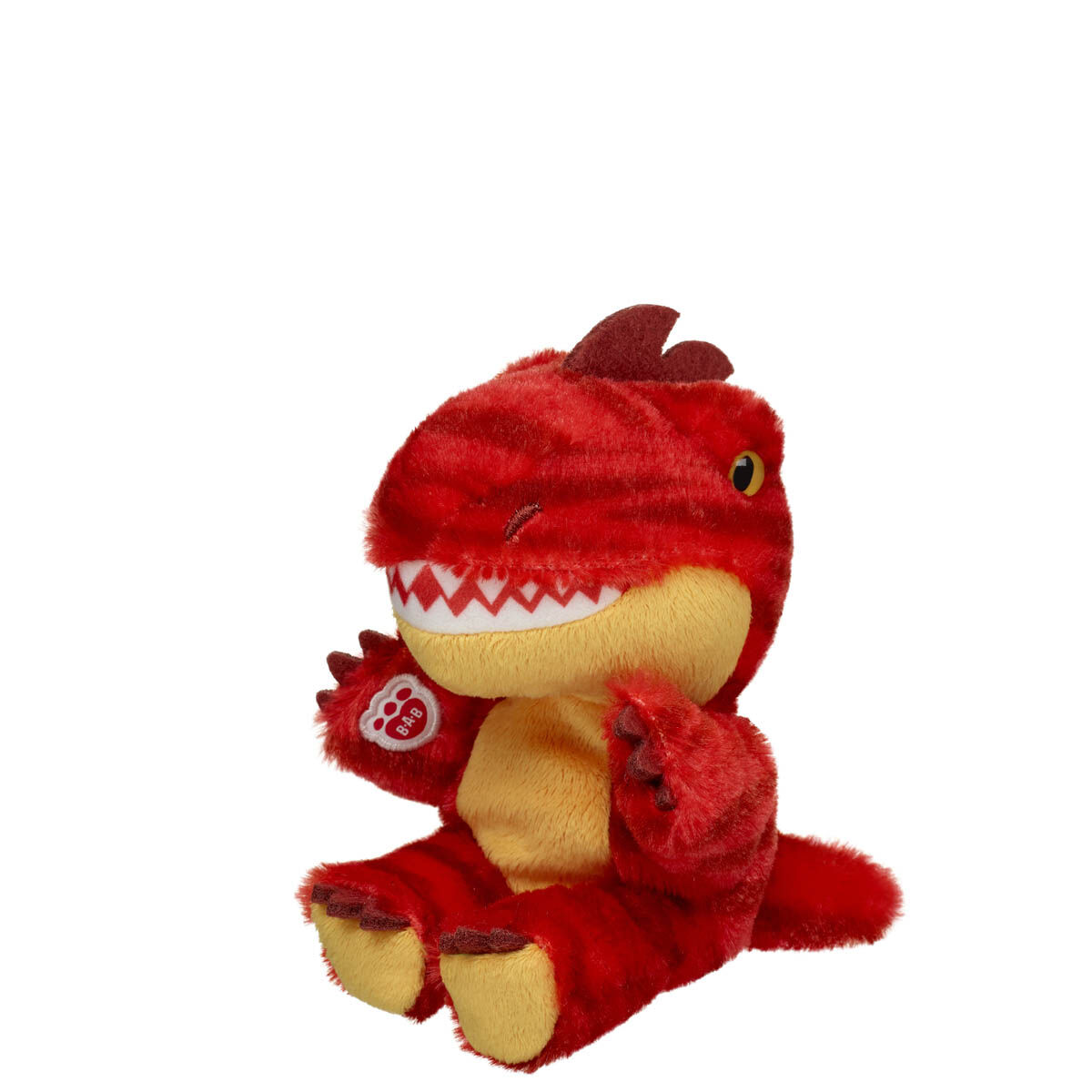 Build-A-Bear Mini Beans Red Raptor Plush