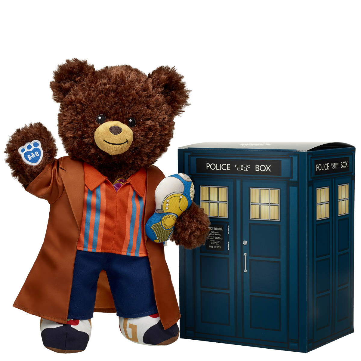 Doctor Who Teddy Bear Fifteenth Doctor Gift Set With Tardis Gift Box