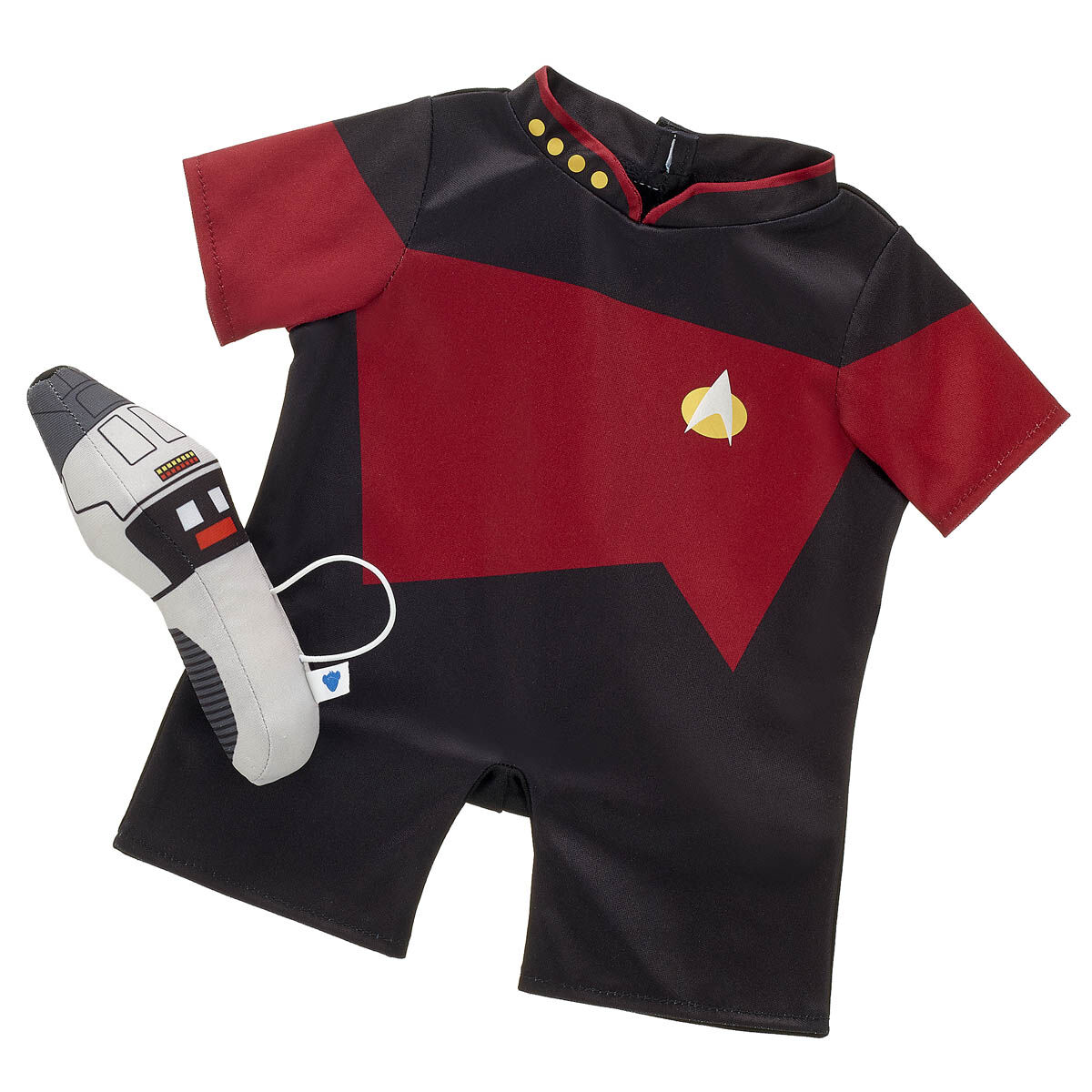 Star Trek: The Next Generation Red Uniform And Phaser Bundle