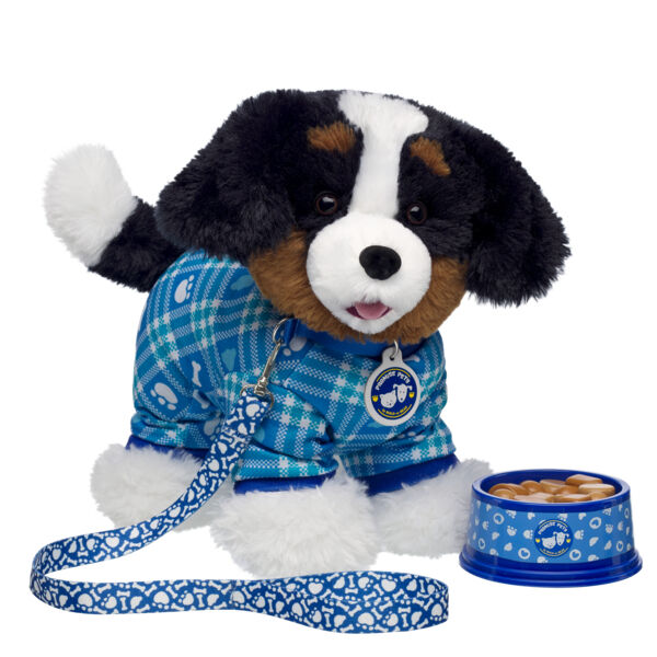 Promise Pets Bernese Mountain Dog Stuffed Animal Leash Gift Set